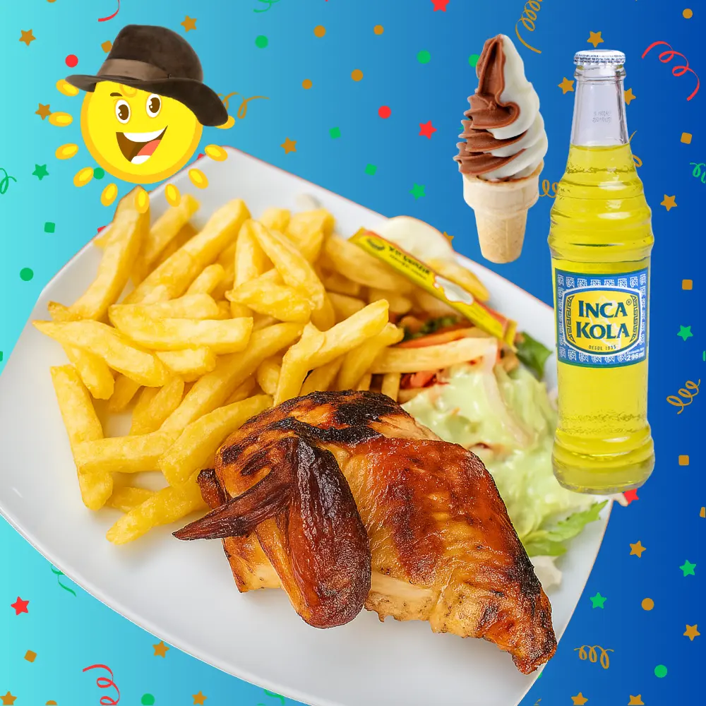 Pollo + gaseosa + helado.webp